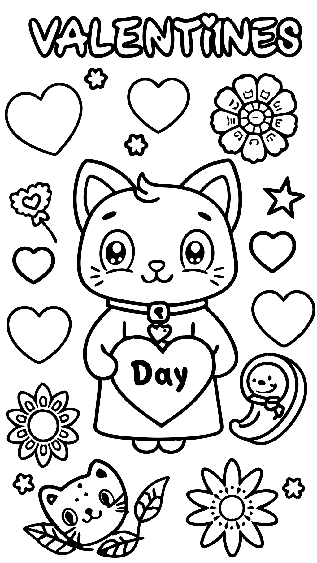 coloriages imprimables de la Saint-Valentin